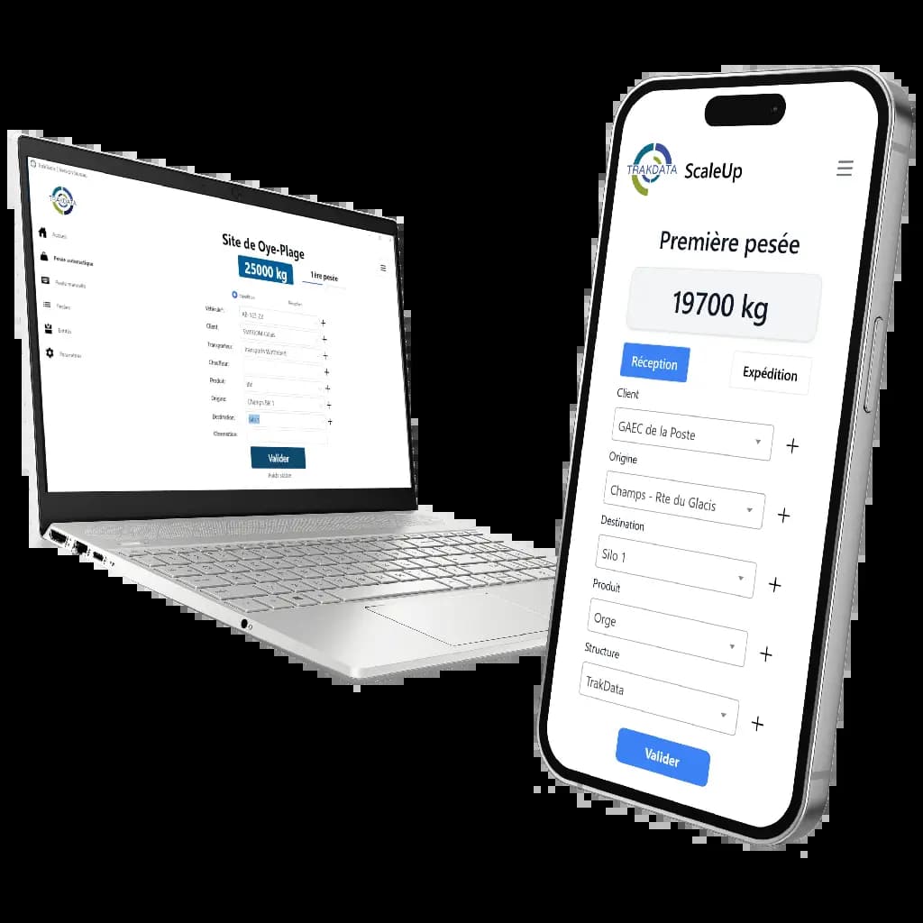 Image of the TrakTools and ScaleUp software